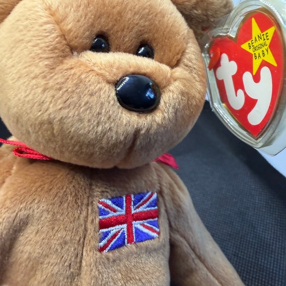 TY Beanie Baby Britannia Bear 1997 UK Flag Plush w/ Tag Vintage England - Picture 7 of 9